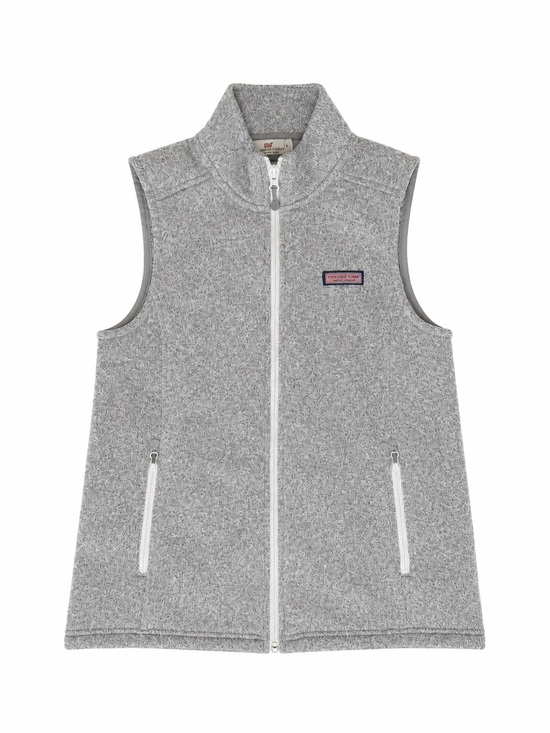 Vineyard Vines Jackets & Blazers - Vineyard Vines Gray Full Zip Fleece Vest Size Small